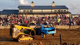 demolition derby 2023 Warren County Fair Ohio [upl. by Marrin]