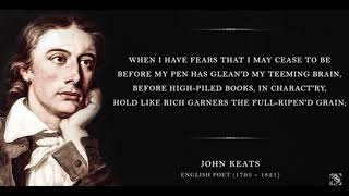 When I have fear John Keats [upl. by Abbie90]