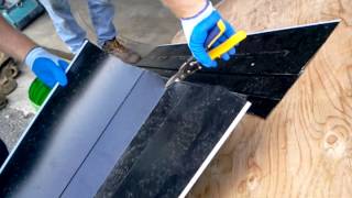 Diamond Roof  Detailed top of metal roof dormer valley installation part 2 of 2 [upl. by Eivod]