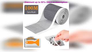 5100m Cutable Shower Drain Hair Catcher SelfAdhesive Floor Drain Stickers Disposable Mes [upl. by Avert583]