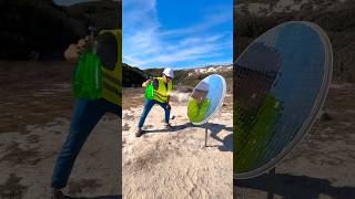 Burning Different Objects with a Solar Concentrator Testing the Power of Sunlight [upl. by Ricard241]