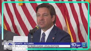 DeSantis shares views on Amendment 3 Floridas recreational marijuana measure [upl. by Atirma]