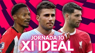 EL XI IDEAL DE LA JORNADA 10 DE LA PREMIER LEAGUE 2324 [upl. by Suoirred]