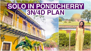 Pondicherry Solo Travel Vlog  BEST Places to see in 3N4D Budget [upl. by Eidoow]