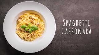 Spaghetti Carbonara Rezept [upl. by Ardekahs552]