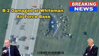 B2 damaged at Whiteman Air Force Base [upl. by Tupler296]