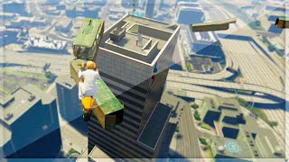 Building To Building Race GTA 5 Funny Moments [upl. by Tenn385]