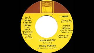 1973 HITS ARCHIVE Superstition  Stevie Wonder a 1 recordstereo 45 [upl. by Rowan259]