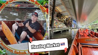 Exploring the Damnoen Saduak Floating Market in Thailand [upl. by Cletis615]