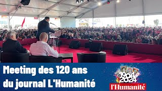 🗞️ Meeting des 120 ans de lHumanité Fête de lHumanité 2024 [upl. by Kariv82]