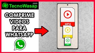 CÓMO COMPRIMIR UN VÍDEO PARA WHATSAPP 🗜️ [upl. by Nellac863]