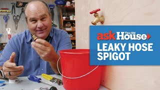 How to Fix a Leaky Hose Spigot  Ask This Old House [upl. by Eirellav]