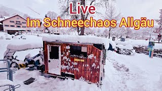 Live mit Björn homelessontour Eingeschneit im Allgäu [upl. by Eldrid235]