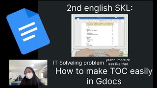 How to Make Table of Content in Gdoc Easily  Solvency Specified IT case  English 2nd skl 111 [upl. by Teriann]