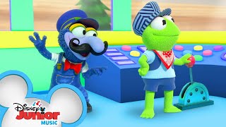 The Muppet Express 🚆  Music Video  Muppet Babies  Disney Junior [upl. by Leonsis]