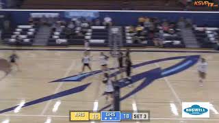 Zia Classic Volleyball Tournament  Silver Bracket  Game 1 Goddard vs Alamogordo [upl. by Elmore555]