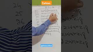 Numbers Part 3Zahlen learngerman numbers deutsch desi germany shorts [upl. by Marigolda486]