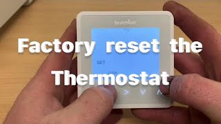 Heatmiser  Factory reset the NeoAir V1 V2 V3 thermostat [upl. by Blasius295]