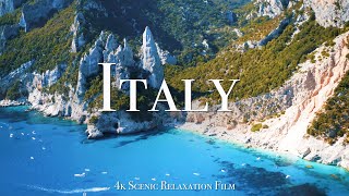 Italy 4K  Scenic Relaxation Film With Calming Music [upl. by Aisilef]