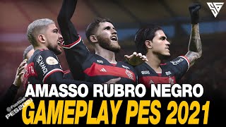 FLAFLU TERMINA COM VITORIA RUBRO NEGRA NO MARACA  GAMEPLAY PES 2021  60 FPS  SADAN GAMER  PC [upl. by Gran763]