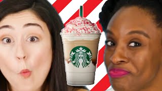 We Tried 15 Holiday Drinks From Starbucks [upl. by Fechter325]