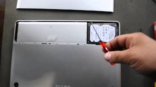 How to remove hard drive from Apple MacBook Pro A1286 [upl. by Ellehctim]