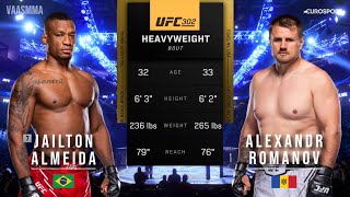 JAILTON ALMEIDA VS ALEXANDR ROMANOV FULL FIGHT UFC 302 [upl. by Yeleak726]