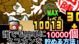 にゃんこ大戦争初心者必見❗️1〜2ヶ月でネコ缶10000個入手する方法！ [upl. by Tlevesoor792]