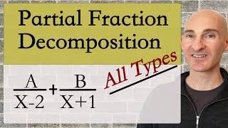 Partial Fraction Decomposition All Types [upl. by Alletneuq]