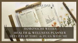 Hobonichi weeks 2023 setup  plan with me  Layout Ideas  Health amp Wellness Planner  PLANMAS Day 9 [upl. by Stelu726]