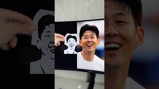 Son from Tottenham art creative cut paper sonheungmin tottenham football TottenhamHotspur [upl. by Adnoloy]