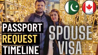 CANADA PASSPORT REQUEST TIMELINE  SPOUSE VISA [upl. by Nileuqay]