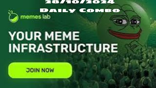 Memes lab bot  daily combo  memes lab bot combo [upl. by Latonia]