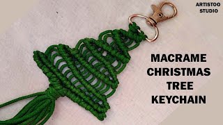 DIY  MACRAME CHRISTMAS TREE  EASY MACRAME TUTORIAL  MACRAME CHRISTMAS ORNAMENT [upl. by Reste]