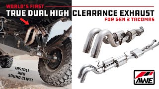 BEST Tacoma Exhaust The First REAL Dual Exhaust made for Offroad  by AWE Tuning [upl. by Scrogan]