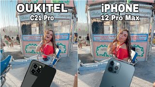 Oukitel C21 Pro vs iPhone 12 Pro Max  Camera Test [upl. by Verger]