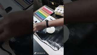 Moon clouds painting 🌕  Pinkgu and Ponnu vlogs Art and Creativity Painting art drawing [upl. by Omari]