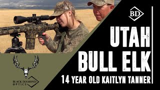 14 Year Old Huntress Connects with a Huge Utah Bull Elk [upl. by Belier]