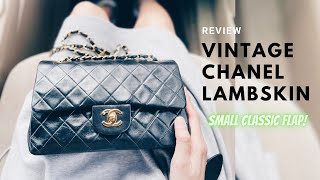 Chanel Small Classic Double Flap Bag Review amp Mod Shots  Vintage  AlexaStyleBook [upl. by Amihc109]