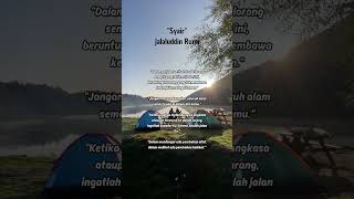 quotSyairquot Jalaluddin Rumi 15 shorts poem poetry [upl. by Milon484]