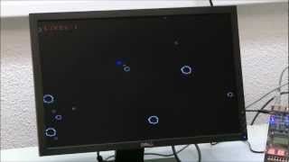 Asteroids on Altera FPGA DE270 [upl. by Rochella]