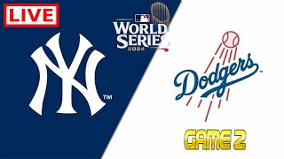 Los Angeles Dodgers vs New York Yankees Live Stream  2024 MLB World Series  GAME 2 Full Game [upl. by Acissj]