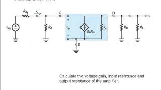 MOSFET Single Stage Amplifiers [upl. by Ecinev]