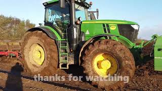 JOHN DEERE 6250R ULTIMATE EDITION PLOUGHING WITH KVERNELAND LO85 YORKSHIRE UK farming [upl. by Lorens10]