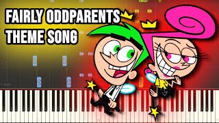 How to play Ron Jones Butch Hartman  Fairly Oddparents Theme Song  Piano Tutorial [upl. by Tdnerb]