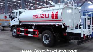 Isuzu FVR FTR Water sprinkler truck Japanese water tank lorry mobile water truck water tanker wat [upl. by Jarad949]