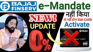 Bajaj EMi card apply  bajaj Personal Loan  eMandate Registration bajaj finserv [upl. by Marriott]