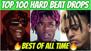 TOP 100 HARDEST Beat Drops in HipHop Of All Time [upl. by Sral]