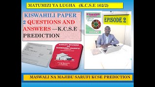 Lesson 68 Kiswahili question and answers episode 2Maswali na majibuKCSE Revision questionspp2 [upl. by Ailugram]