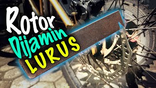 DIY Cara meluruskan Rotor Sepeda dan Cara membuat alat Pelurus Rotor [upl. by Ahselat75]